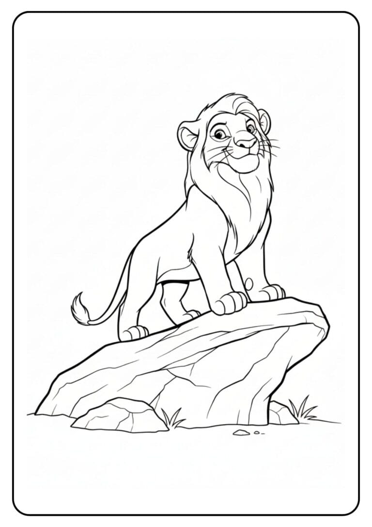 Lion King Coloring Page Simba