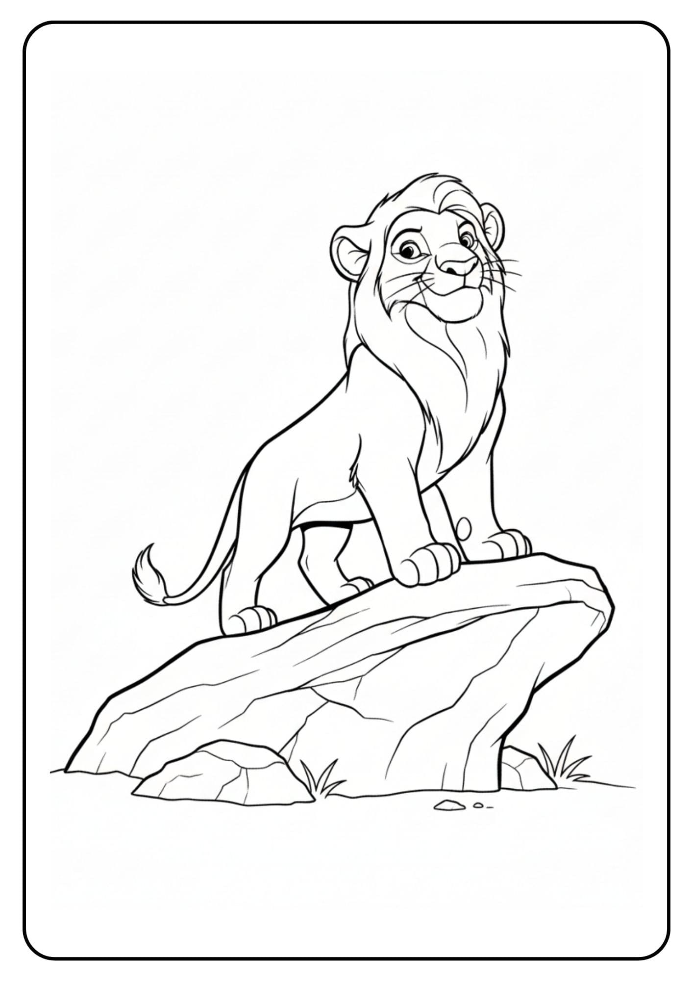 Lion King Coloring Page Simba