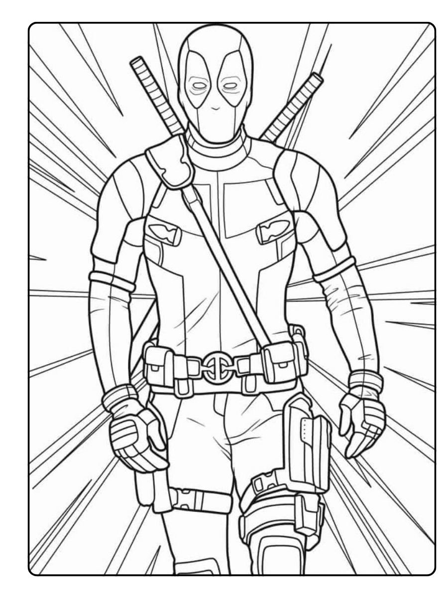 Marvel Coloring Pages – Deadpool