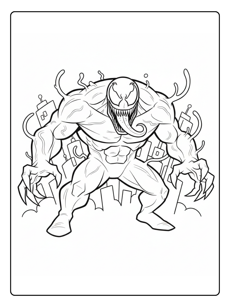 Marvel Coloring Pages – Venom