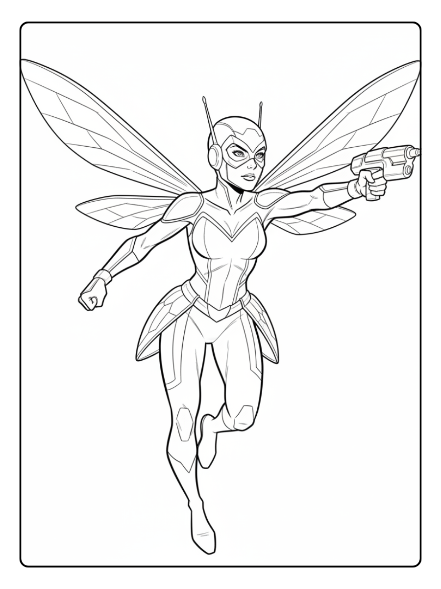 Marvel Coloring Pages – Wasp