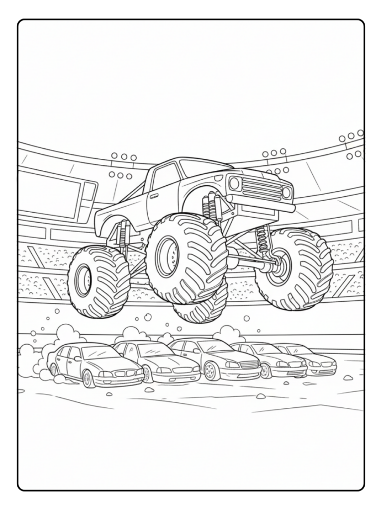 Monster Truck Coloring Pages – Arena Monster Truck