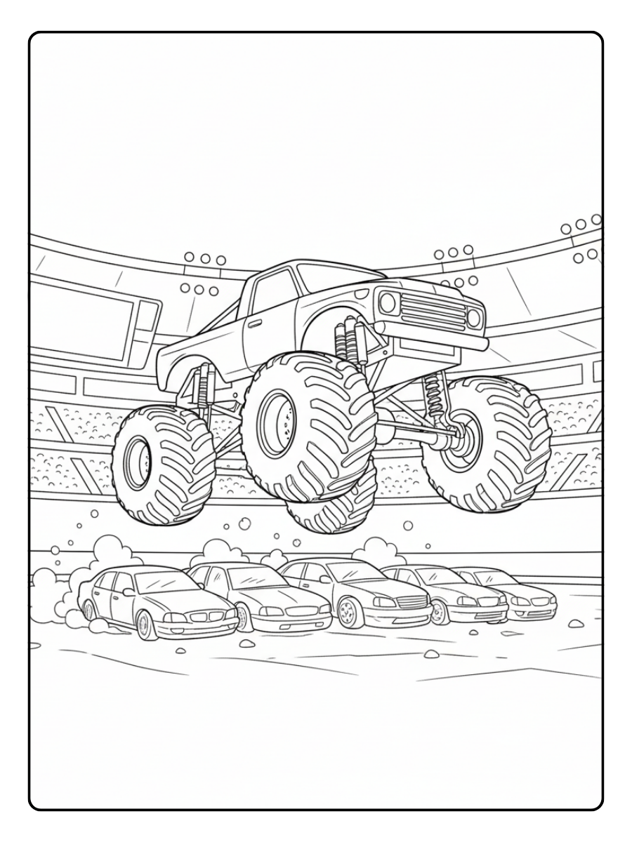 Monster Truck Coloring Pages – Arena Monster Truck