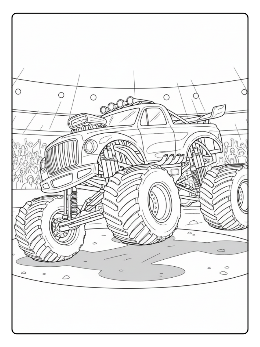 Monster Truck Coloring Pages – Show Monster Truck