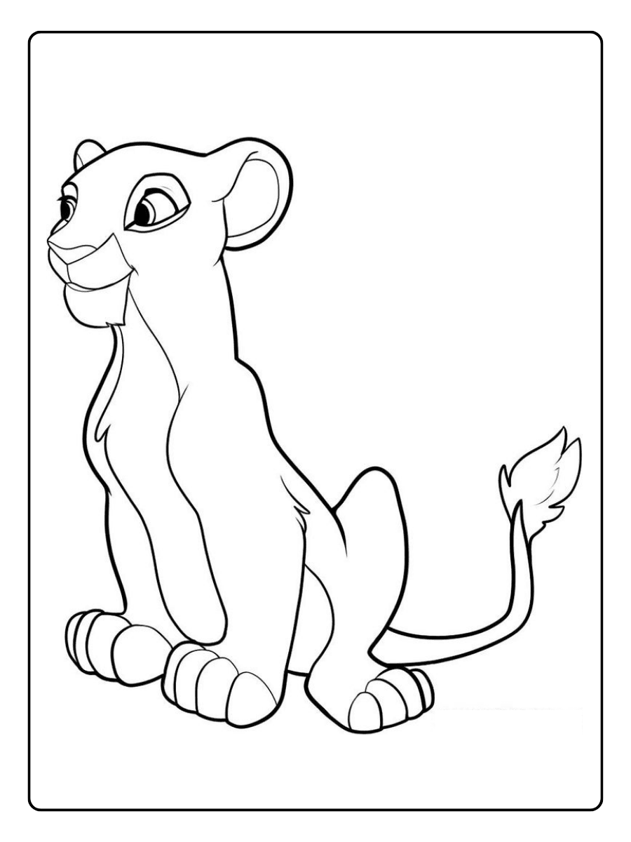 Nala Lion King Coloring Pages