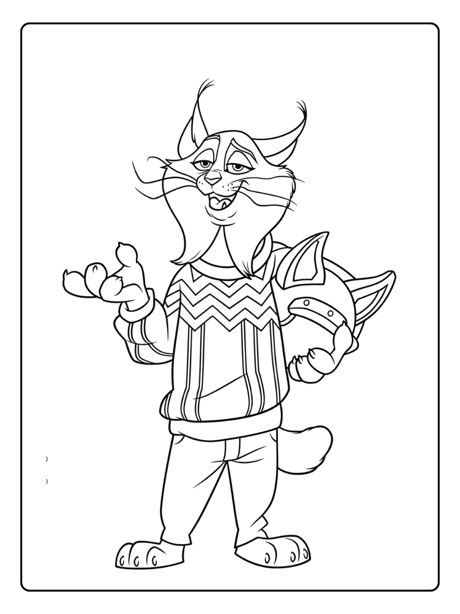 Pawbert Lynxley Zootopia Coloring Pages