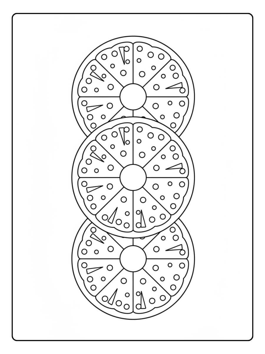 Pineapple Coloring Page – Pineapple Rings