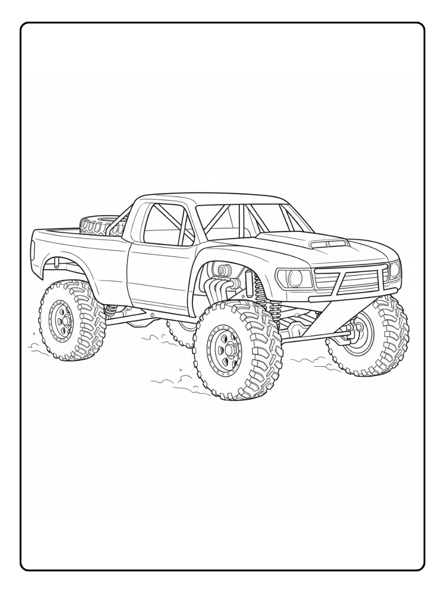 Race Car Coloring Pages – Baja Race Car