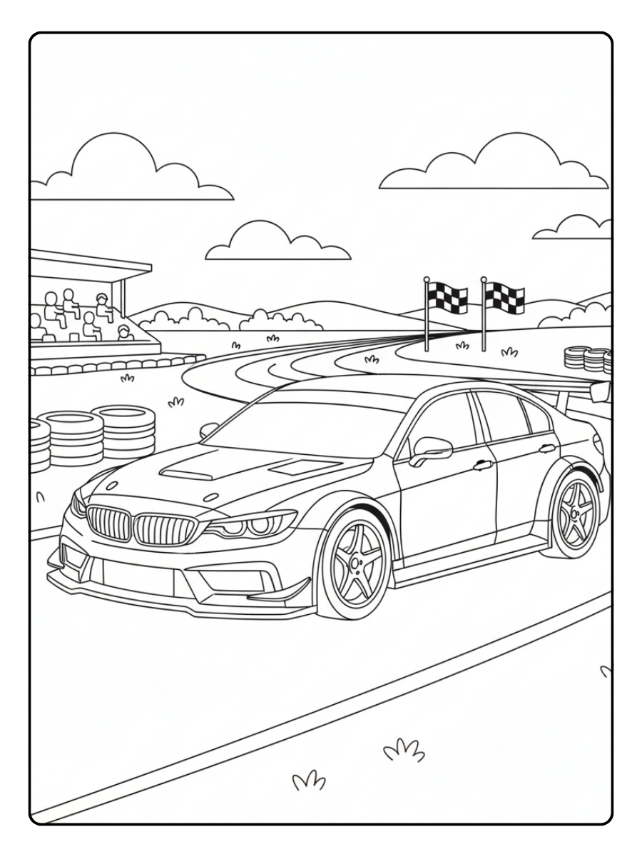 Race Car Coloring Pages – Touring Car Championship