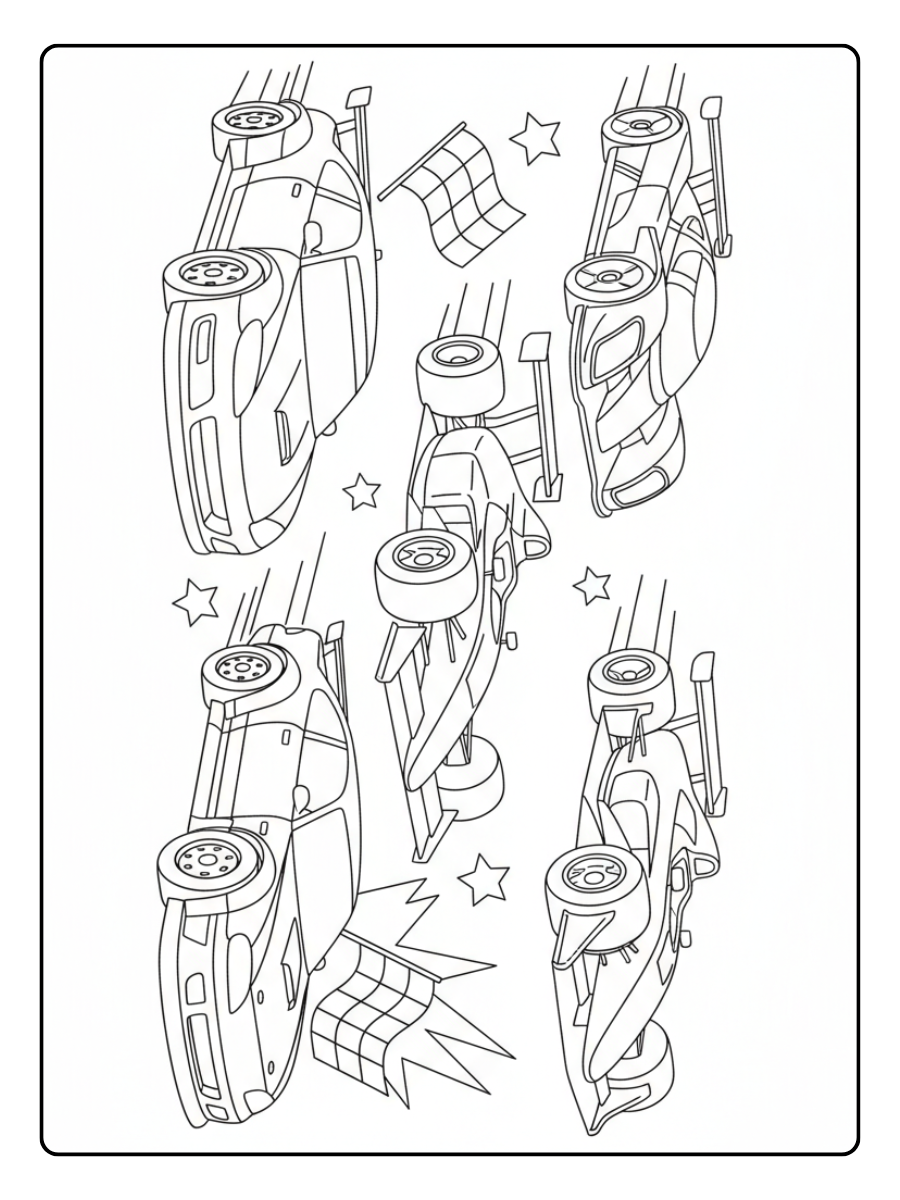 Race Car Coloring Pages – Ultimate Race Car