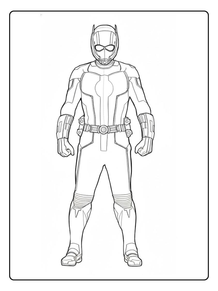 Simple Aquaman Line Art for Coloring Pages