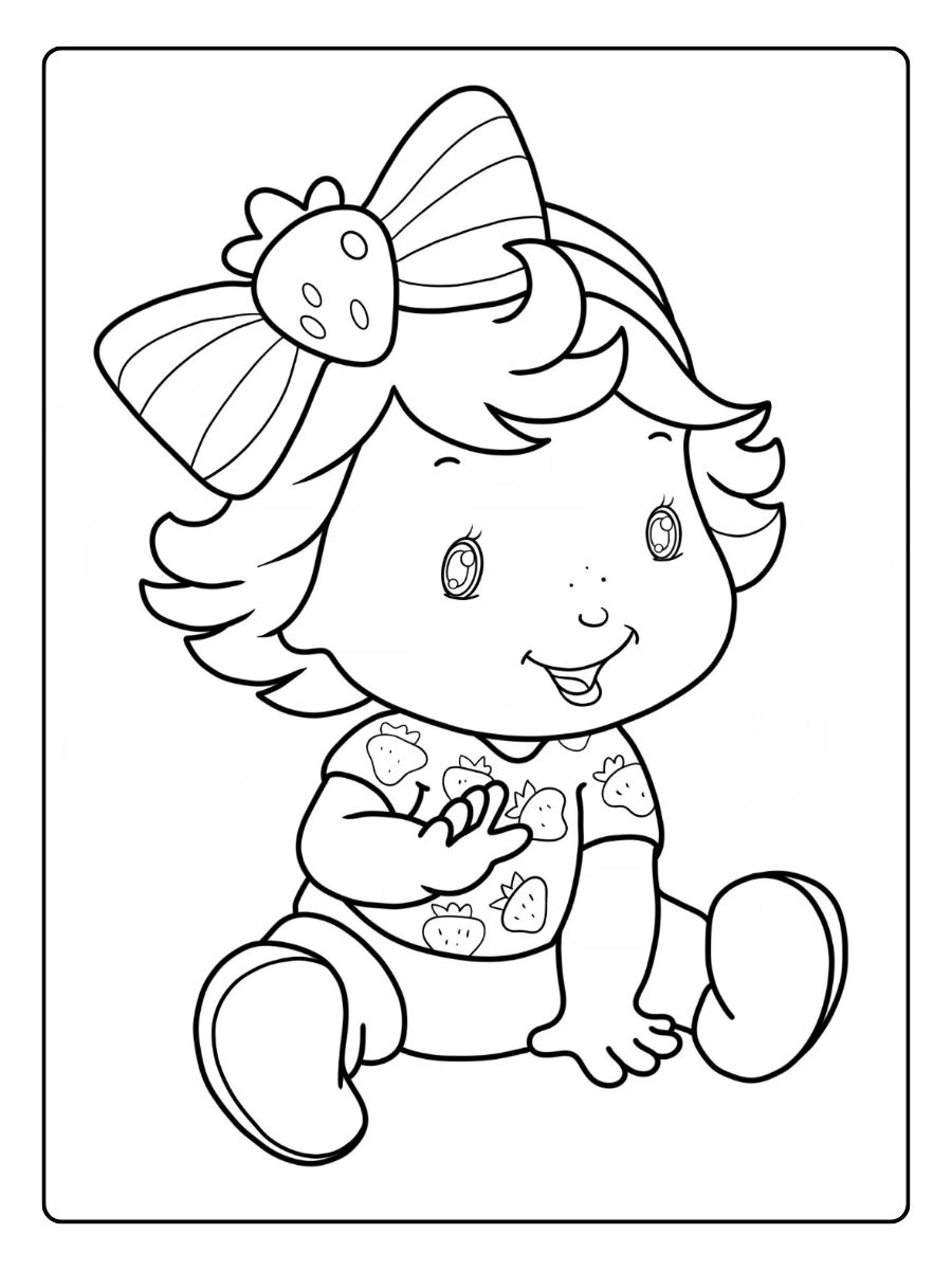 Strawberry Shortcake Coloring Pages – Baby Strawberry Shortcake