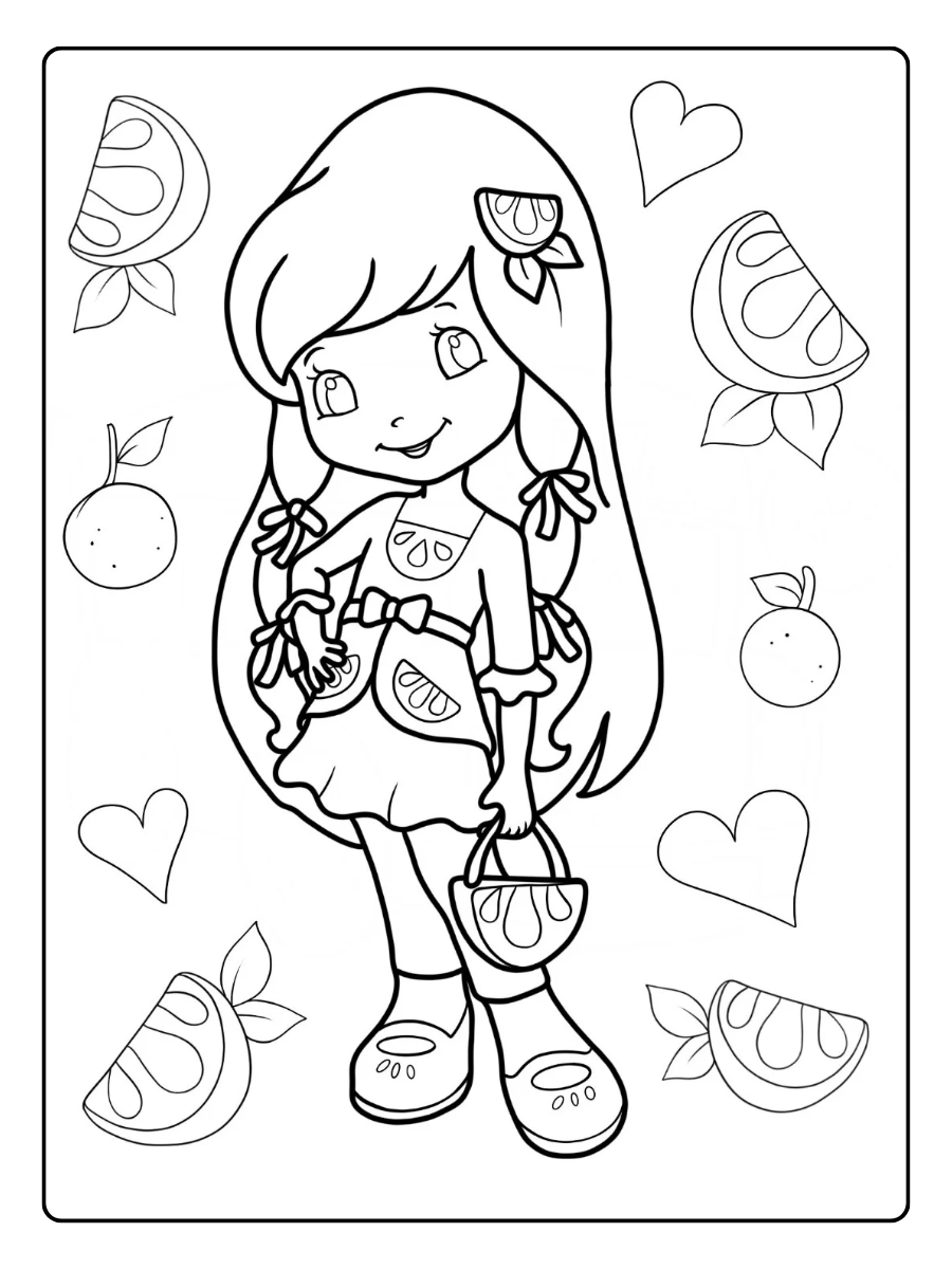 Strawberry Shortcake Coloring Pages – Lemon Meringue