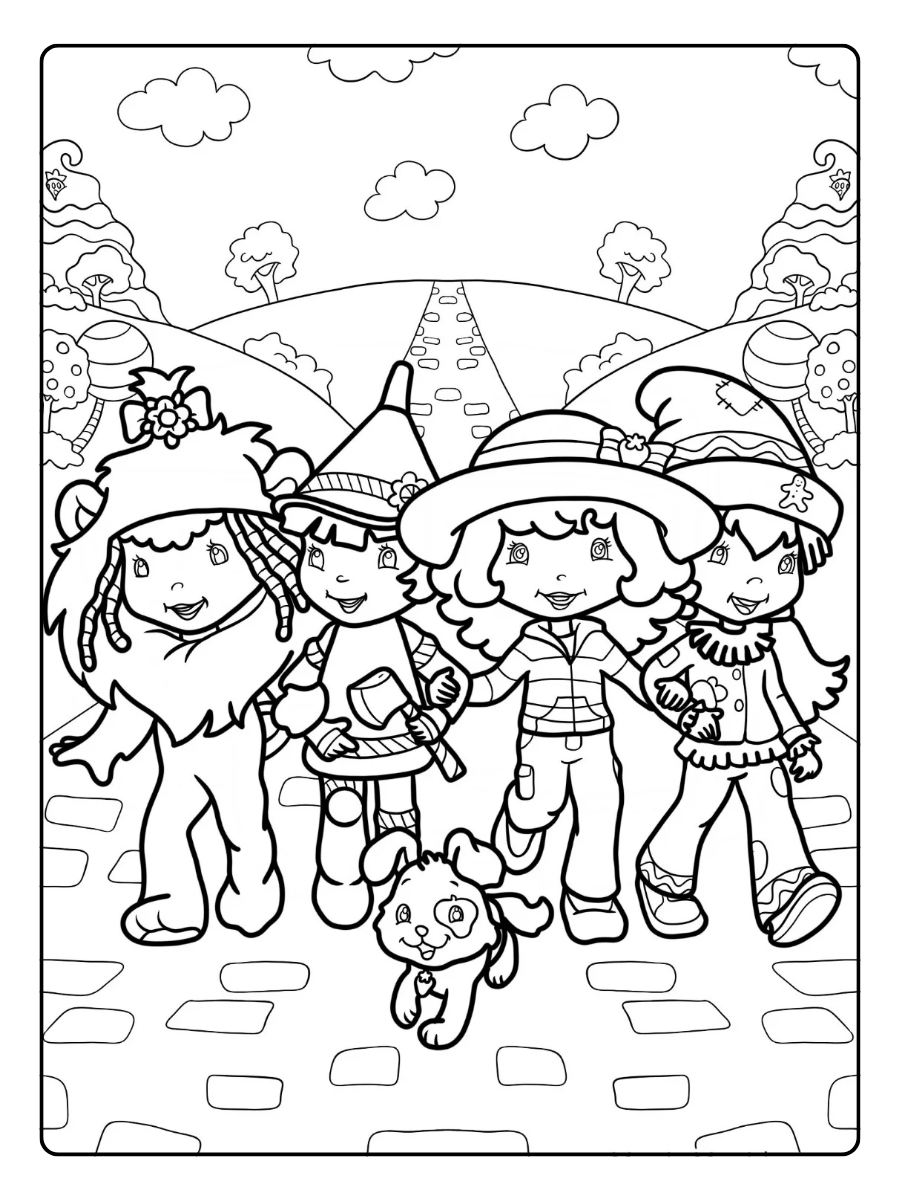 Strawberry Shortcake Coloring Pages – Strawberry Shortcake And The Berry Brick Road