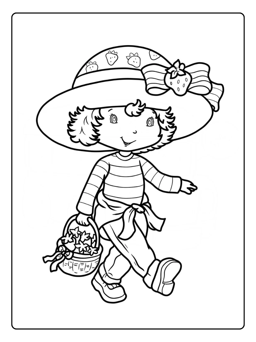 Strawberry Shortcake Coloring Pages – Strawberry Shortcake Full Body