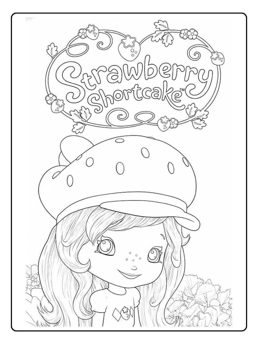 Strawberry Shortcake coloring pages Strawberry Shortcake logo illustration