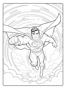 Superman Coloring Pages – Superman Fun Coloring