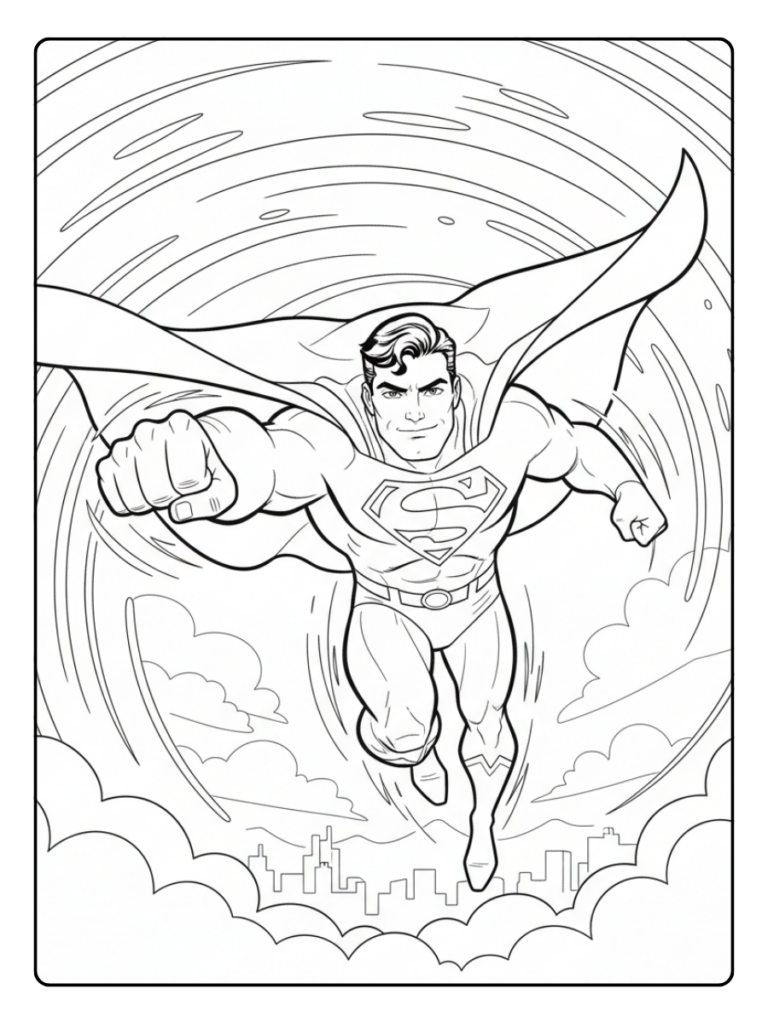 Superman Coloring Pages – Superman Fun Coloring
