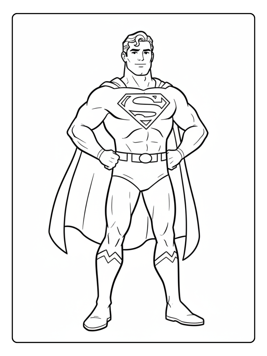 Superman Coloring Pages – Superman for Kids