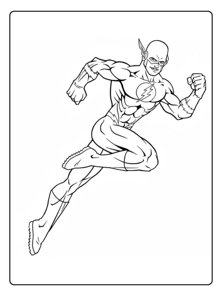 flash-coloring-pages-pdf-to-print-gencoloring