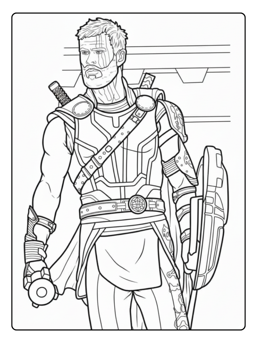 Thor Coloring Pages – Thor Ragnarok