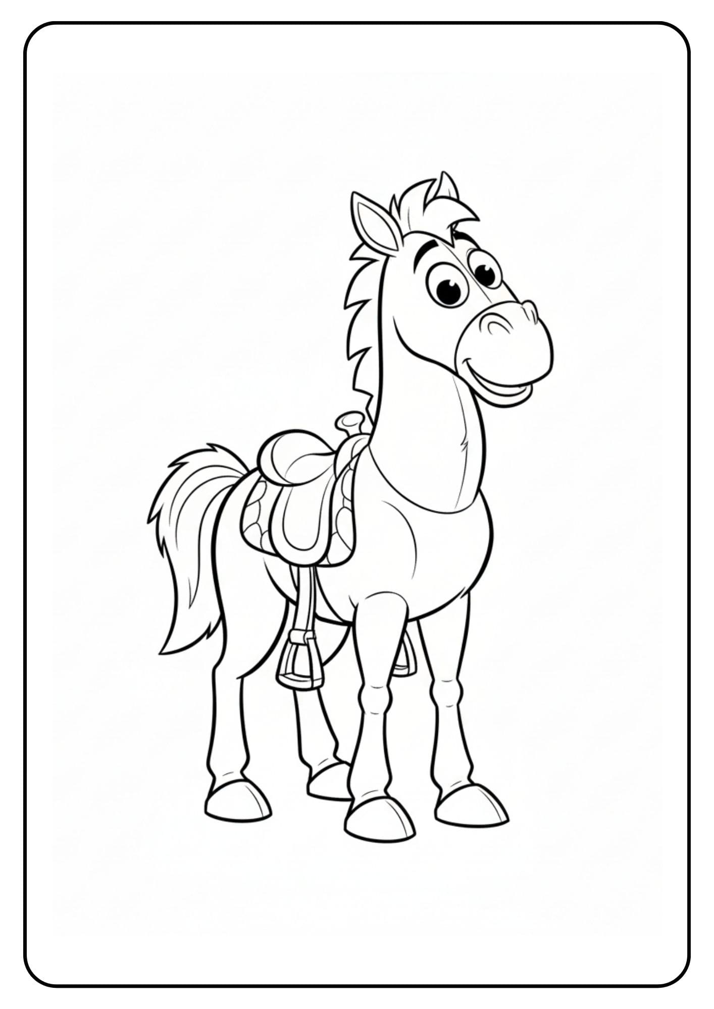 Toy Story Bullseye Coloring Page