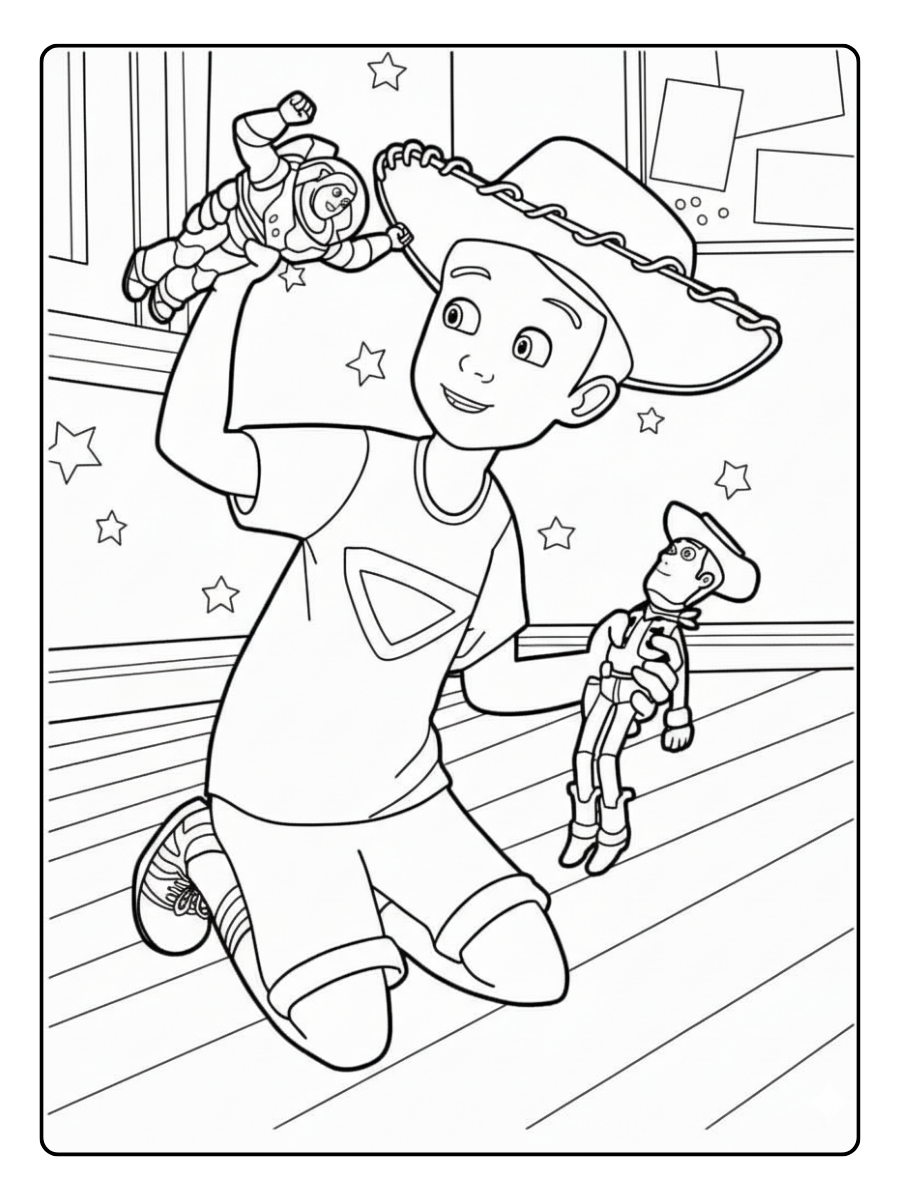 Toy Story Coloring Pages – Andy