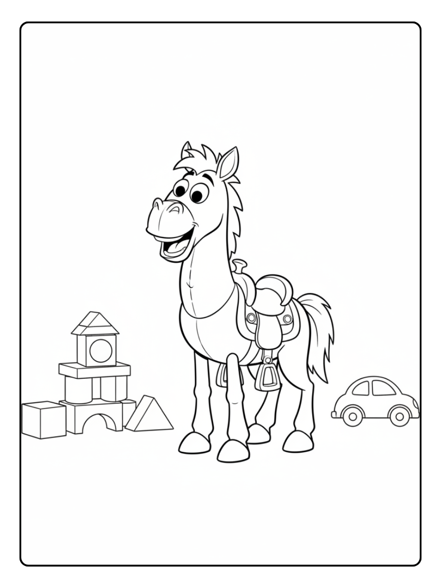 Toy Story Coloring Pages – Bullseye