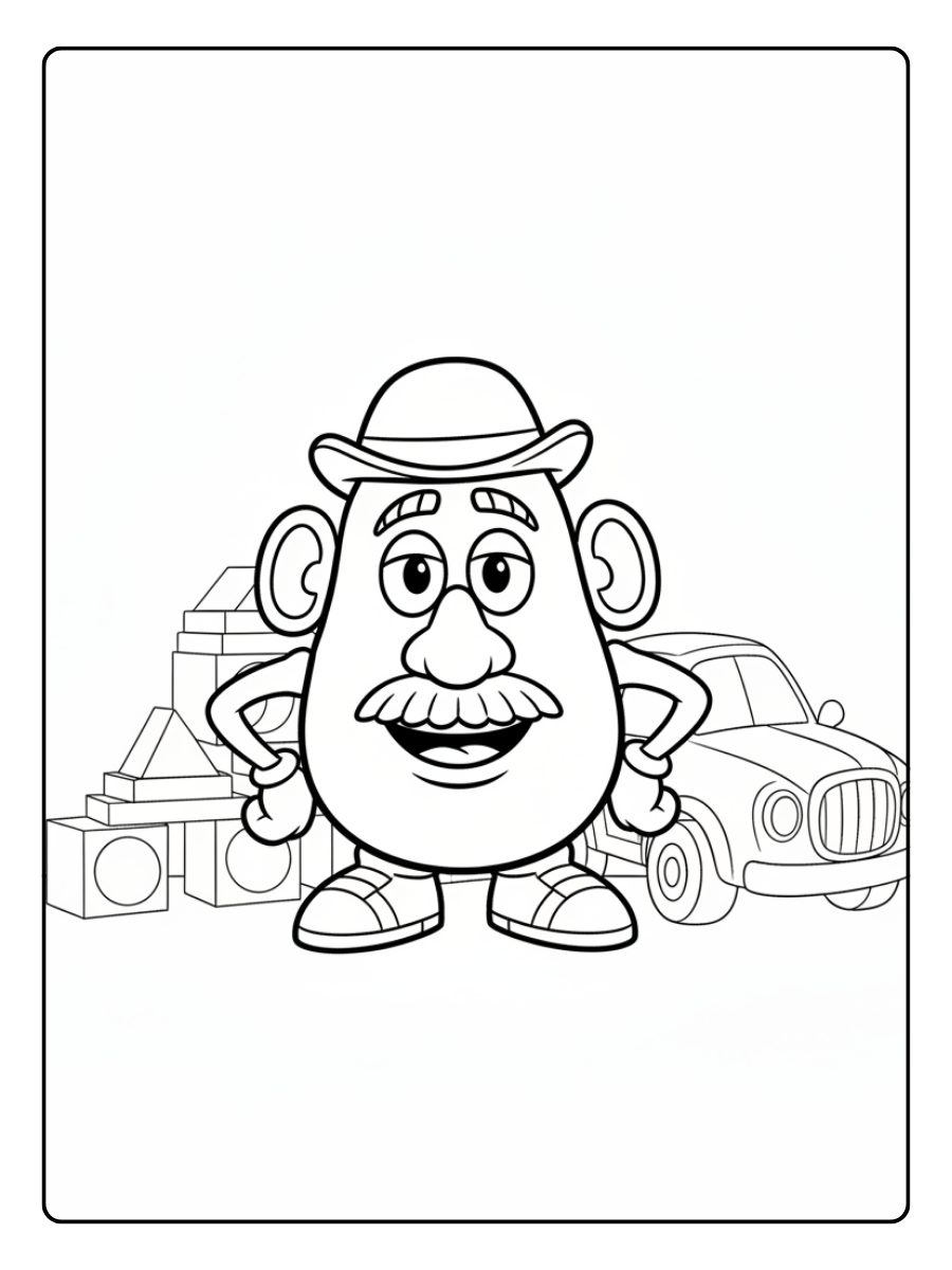 Toy Story Coloring Pages – Mr Potato Head