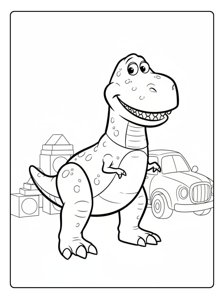 Toy Story Coloring Pages – Rex