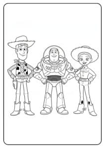 Toy Story Group Coloring Page