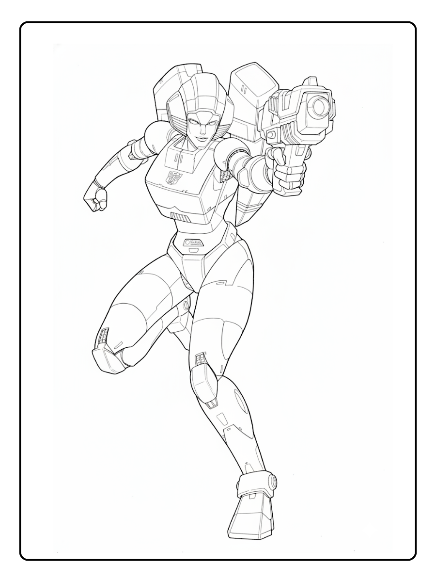 Transformers Coloring Pages – Arcee
