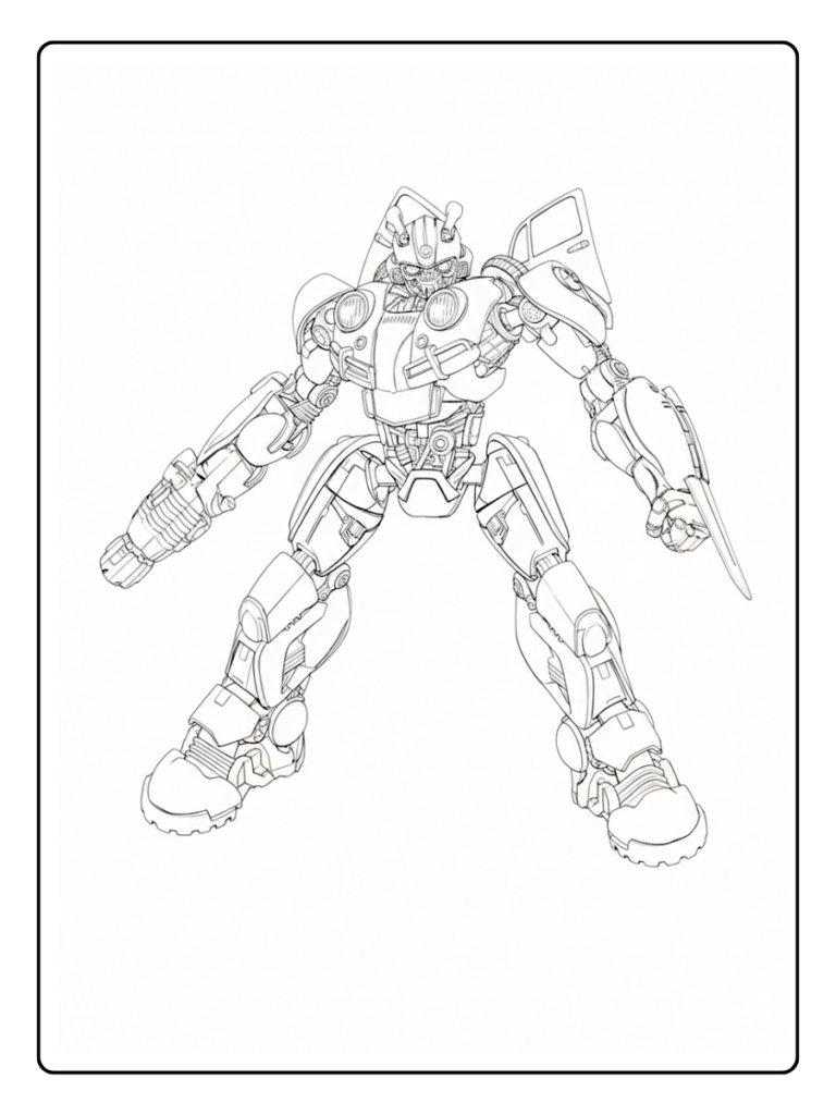 Transformers Coloring Pages – Bumblebee