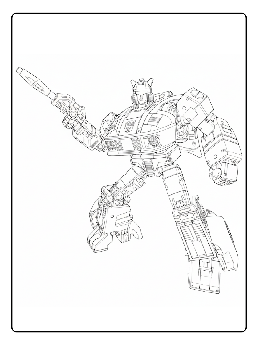 Transformers Coloring Pages – Jazz