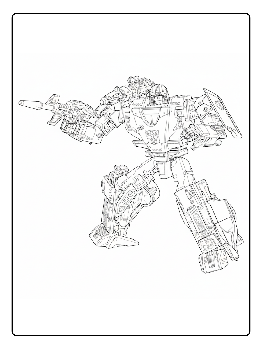 Transformers Coloring Pages – Mirage