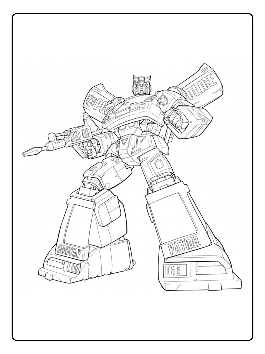 Transformers Coloring Pages – Prowl