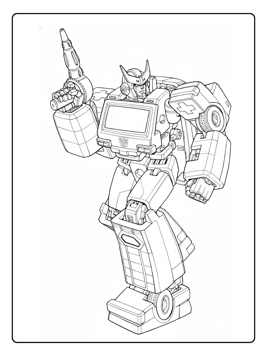 Transformers Coloring Pages – Ratchet