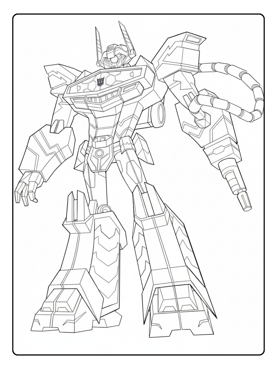 Transformers Coloring Pages – Shockwave