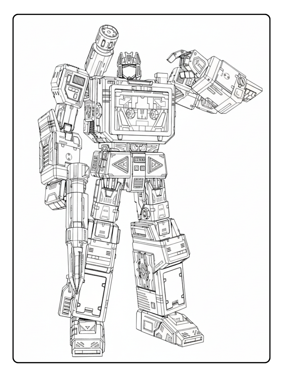 Transformers Coloring Pages – Soundwave