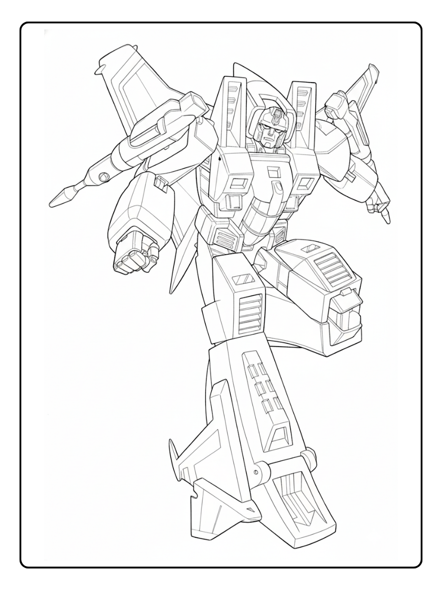 Transformers Coloring Pages – Starscream