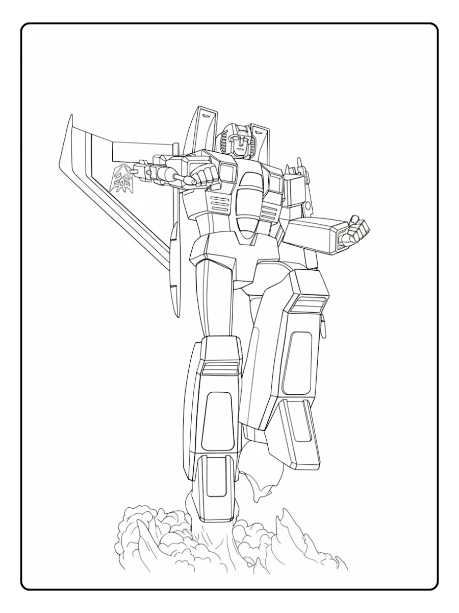 Transformers Coloring Pages – Thundercracker