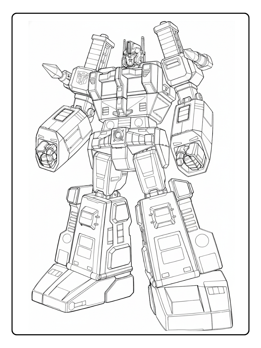 Transformers Coloring Pages – Ultra Magnus