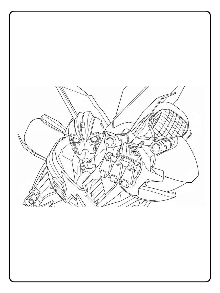 Transformers coloring pages Transformers robot transforming mid action
