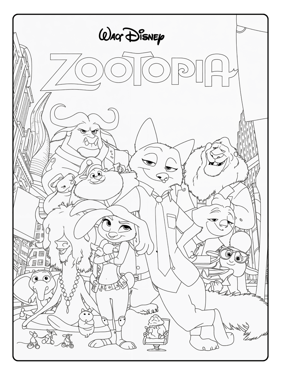 Zootopia Coloring Pages