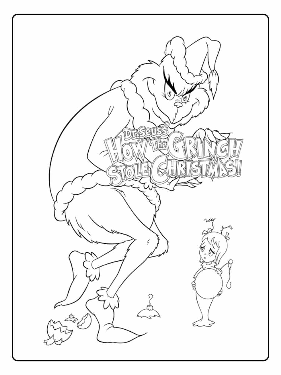 christmas coloring pages grinch ready to print