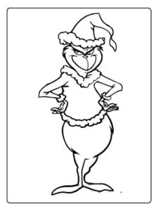 Grinch Coloring Pages (PDF to Print) - GenColoring