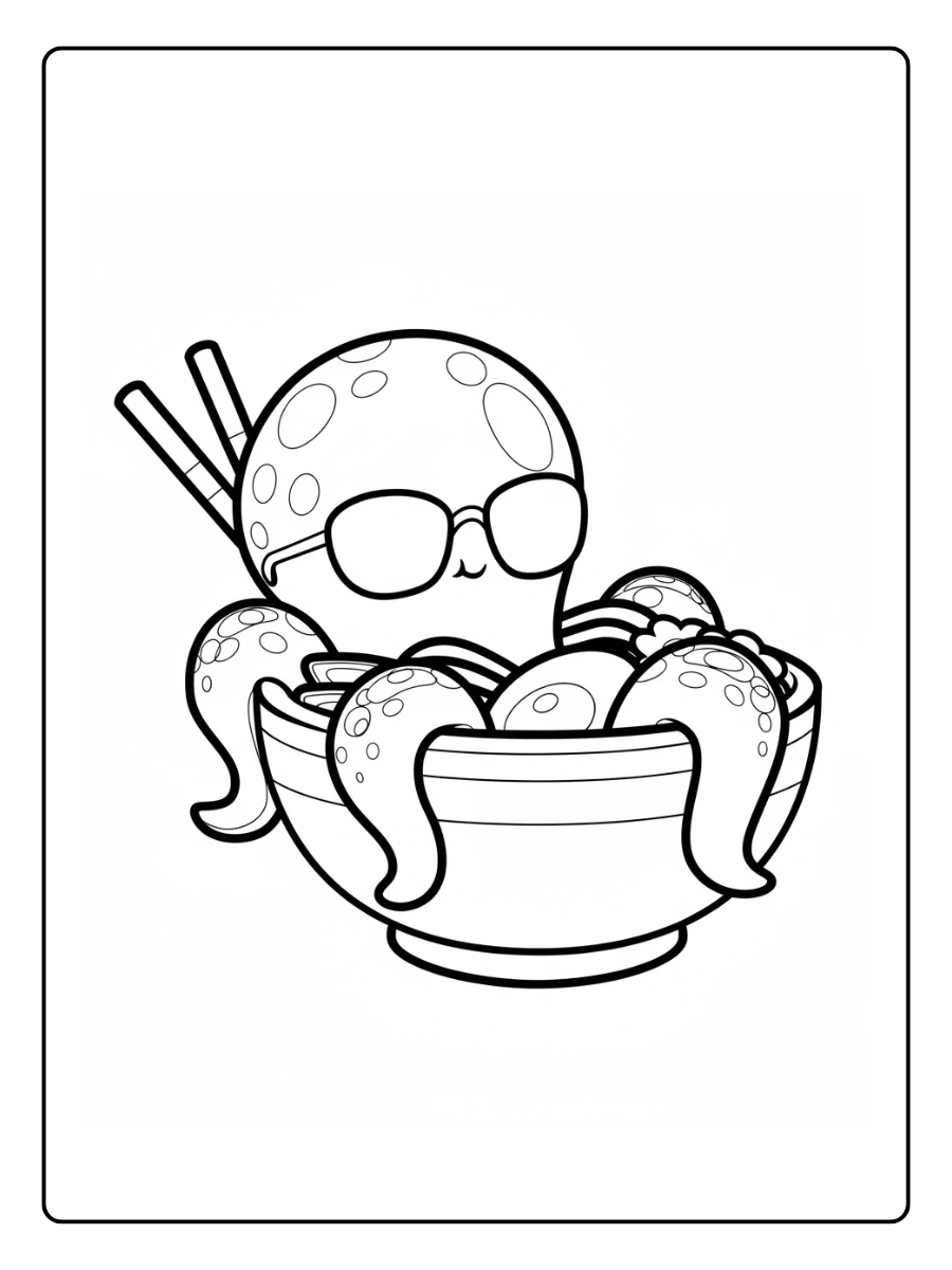 Octopus Coloring Pages – Octopus Easy Coloring