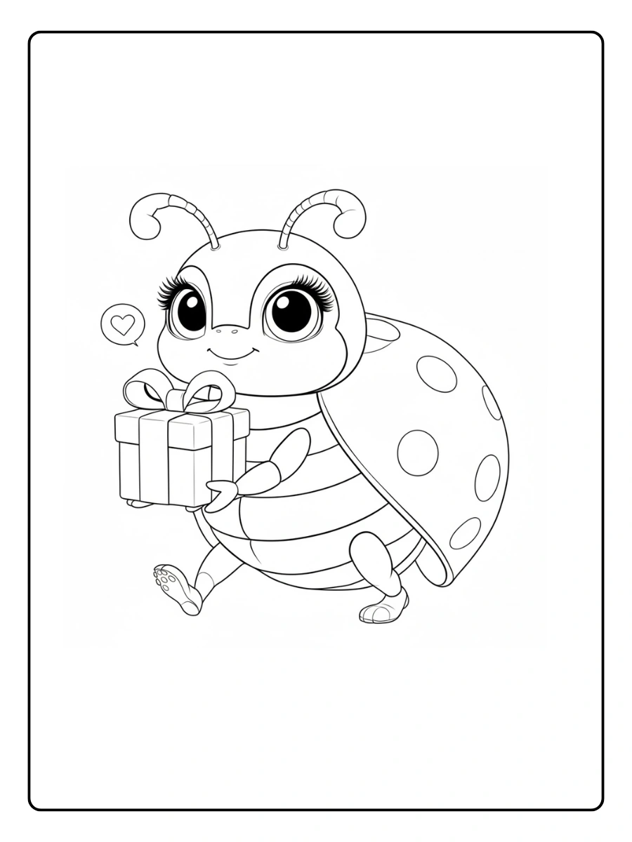 Ladybug Coloring Pages – Ladybug Easy Coloring