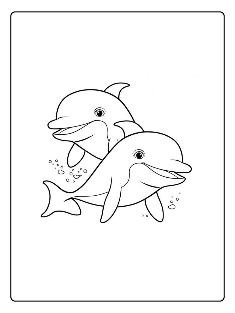 Dolphin Coloring Pages – Dolphin Printable