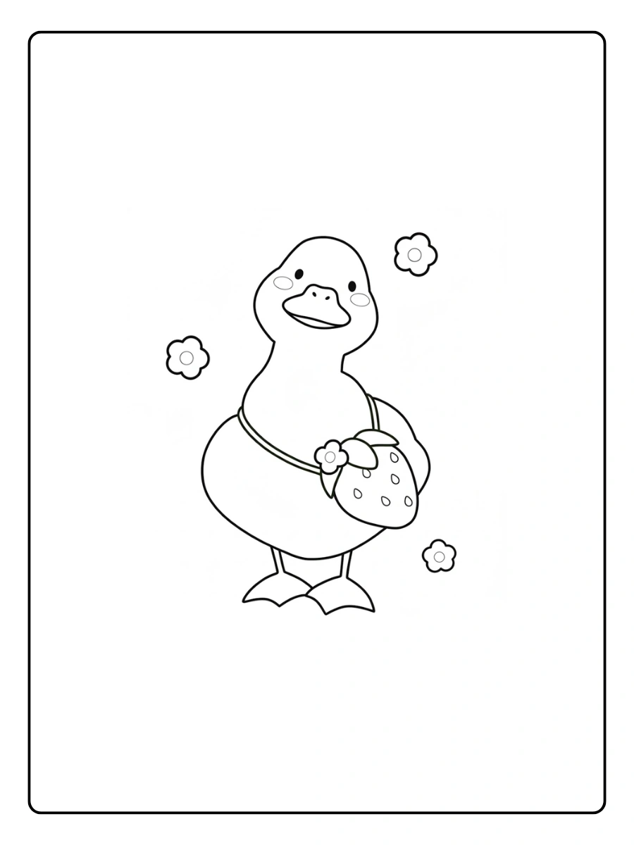 Cute Duck Coloring Pages – Friendly Duck Cute Duck Coloring Pages – Friendly Duck